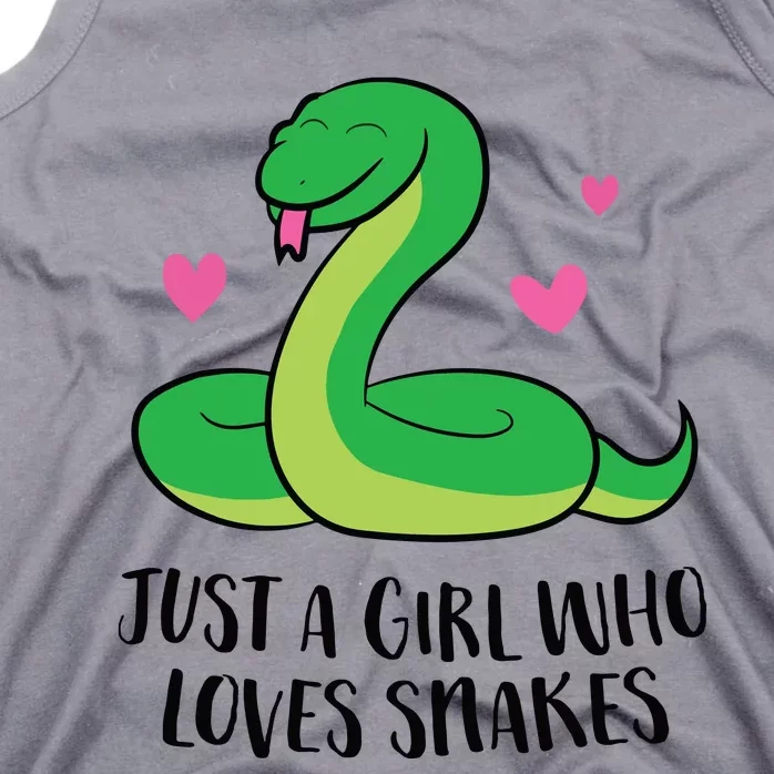 Funny Snake Pet Girl Just A Girl Who Loves Snakes Tank Top