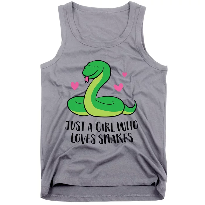 Funny Snake Pet Girl Just A Girl Who Loves Snakes Tank Top