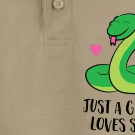 Funny Snake Pet Girl Just A Girl Who Loves Snakes Dry Zone Grid Performance Polo