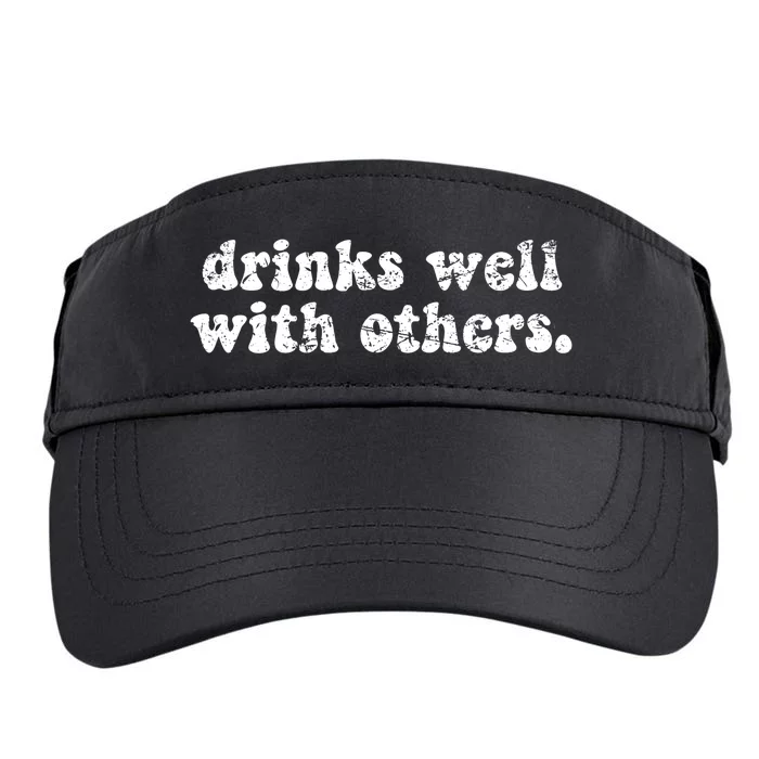 Funny St Patricks Day Ing S Well With Others Funny Gift Adult Drive Performance Visor