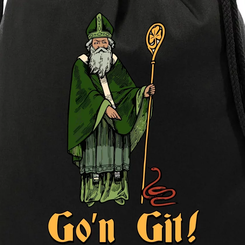 Funny Saint Patricks Day Gon Git Snake Baseball Drawstring Bag