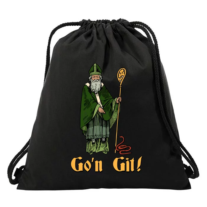 Funny Saint Patricks Day Gon Git Snake Baseball Drawstring Bag