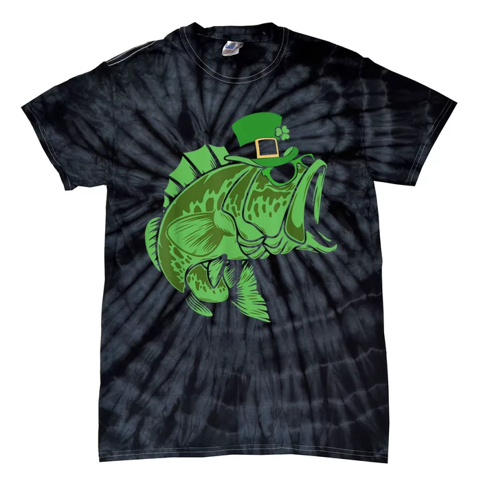 Fishing St Patrick's Day Irish Lucky Fishing Tie-Dye T-Shirt