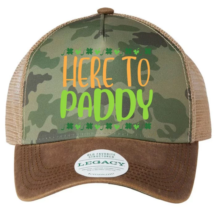 Funny St Patrick's Day Party Pun Meaningful Gift Here To Paddy Meaningful Gift Legacy Tie Dye Trucker Hat