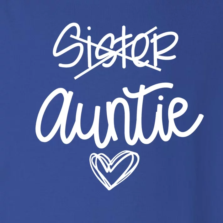 Funny Sister Promoted To Auntie Heart Sister Aunt Gift Toddler Long Sleeve Shirt