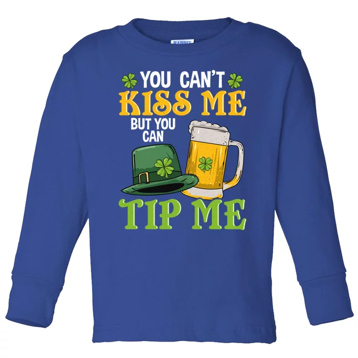 Funny St Patricks Day Gift For Bartender Gift Toddler Long Sleeve Shirt