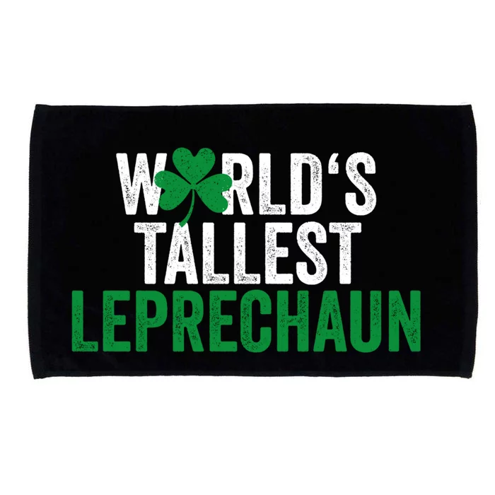 Funny St Patrick's Day Gnome World's Tallest Leprechaun Great Gift Microfiber Hand Towel