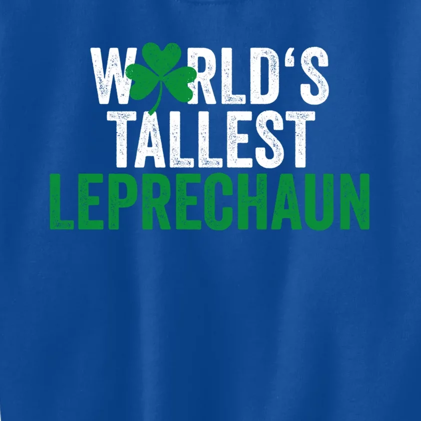 Funny St Patrick's Day Gnome World's Tallest Leprechaun Great Gift Kids Sweatshirt