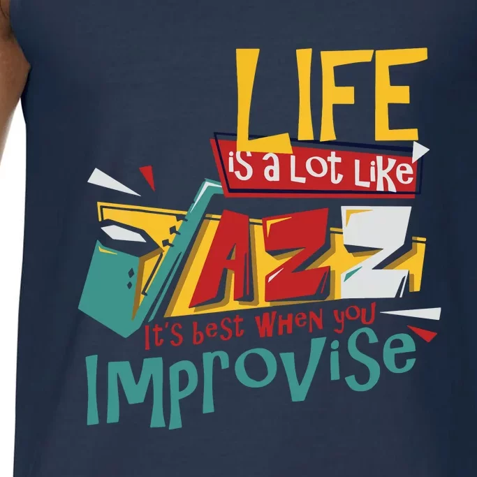 Funny Sax Player Gifts Jazz Music Saxophone Comfort Colors® Tank Top