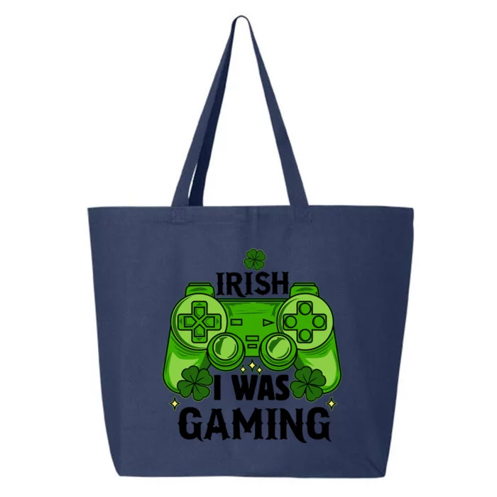 Funny St Patricks Day Irish I Was Gaming 25L Jumbo Tote