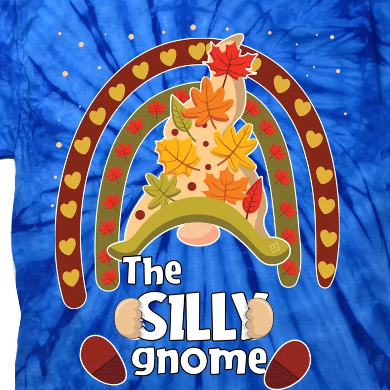 Funny Silly Pumpkin Gnome Pjs Fall Family Matching Cute Gift Tie-Dye T-Shirt