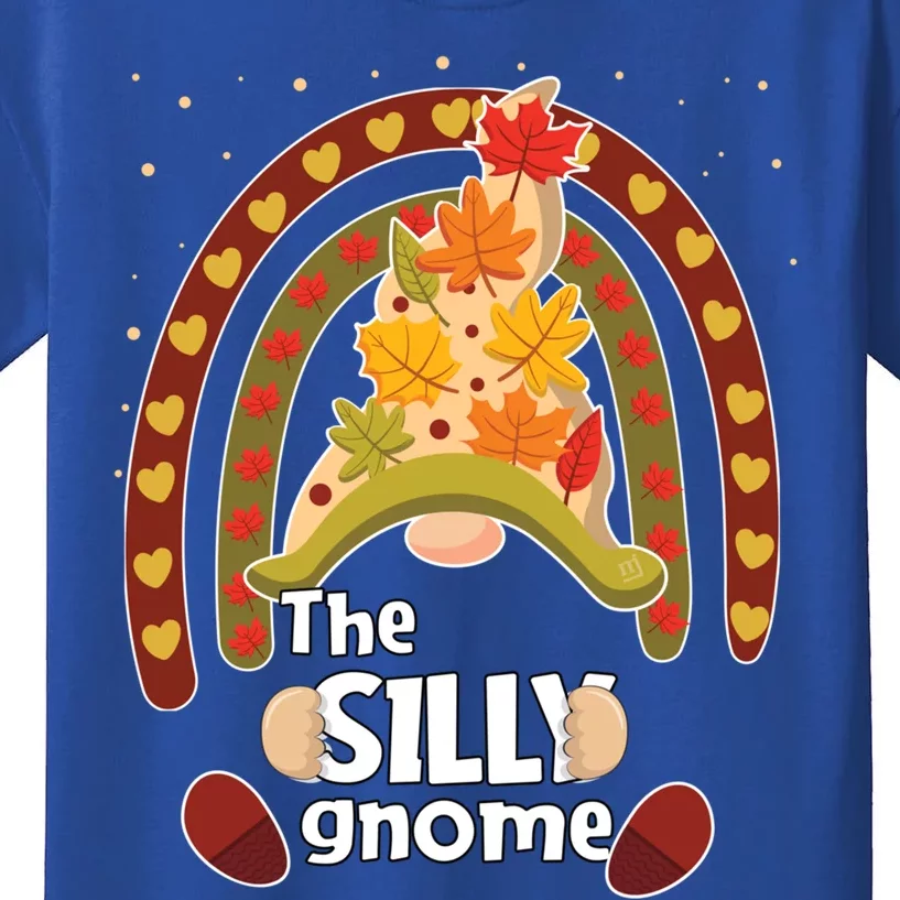 Funny Silly Pumpkin Gnome Pjs Fall Family Matching Cute Gift Kids T-Shirt