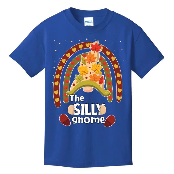 Funny Silly Pumpkin Gnome Pjs Fall Family Matching Cute Gift Kids T-Shirt