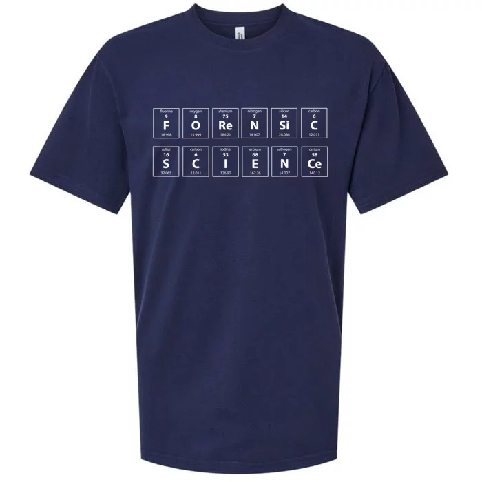 Forensic Science Periodic Table Funny Gift Sueded Cloud Jersey T-Shirt