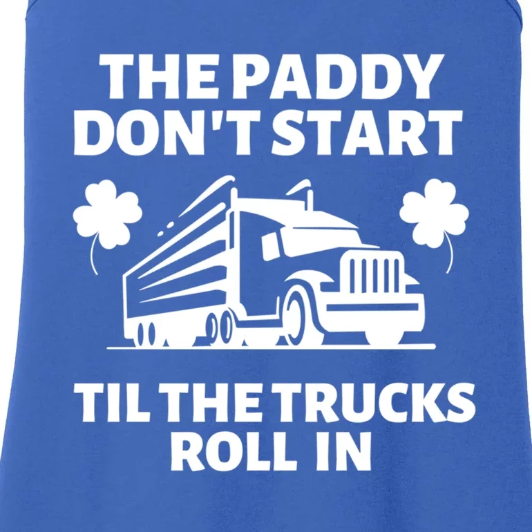 Funny St Patrick's Day Trucker St Patty's Truck Driver Cute Gift Ladies Essential Tank