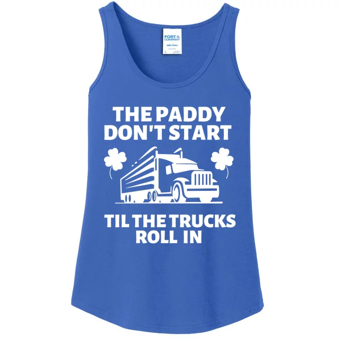 Funny St Patrick's Day Trucker St Patty's Truck Driver Cute Gift Ladies Essential Tank