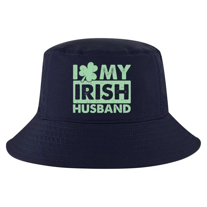 Funny St Patrick's Day I Love My Irish Husband Lucky Shamrock Clover Cool Comfort Performance Bucket Hat