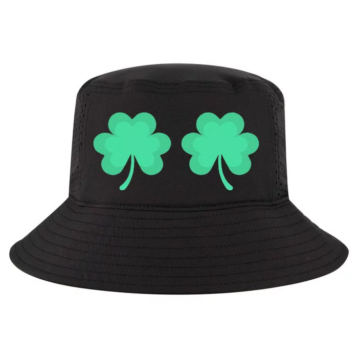 Funny St. Pattys Day Four 4 Leaf Clover Bra Cool Comfort Performance Bucket Hat