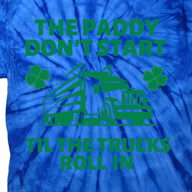 Funny St Patrick's Day Trucker St Patty's Truck Driver Gift Tie-Dye T-Shirt