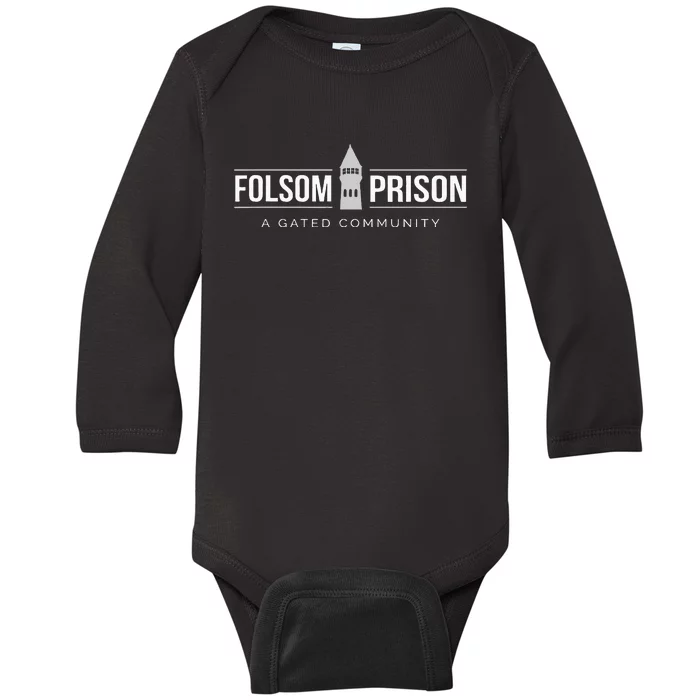 Folsom State Prison For Prison State Correctional Warden Baby Long Sleeve Bodysuit