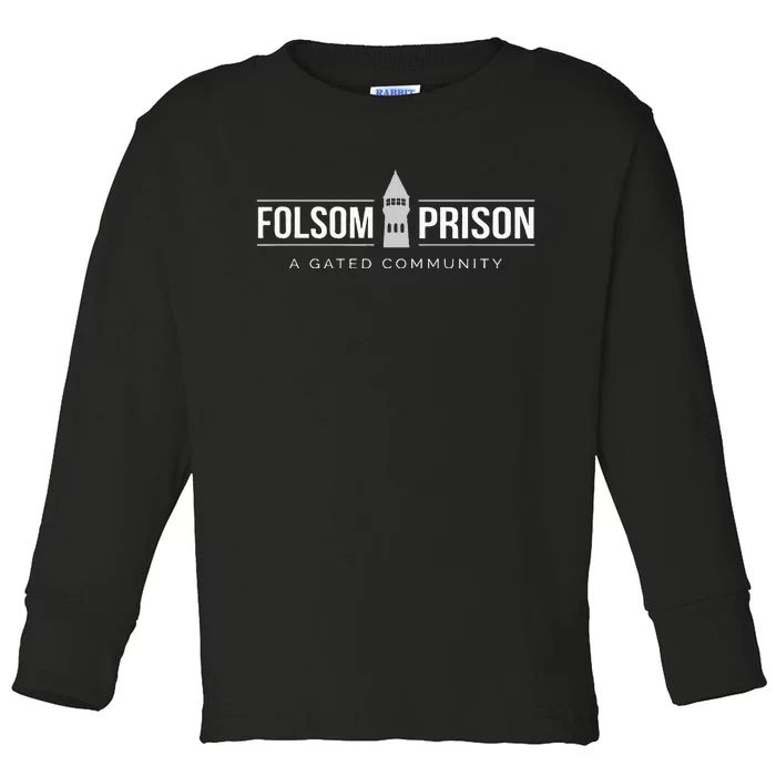 Folsom State Prison For Prison State Correctional Warden Toddler Long Sleeve Shirt