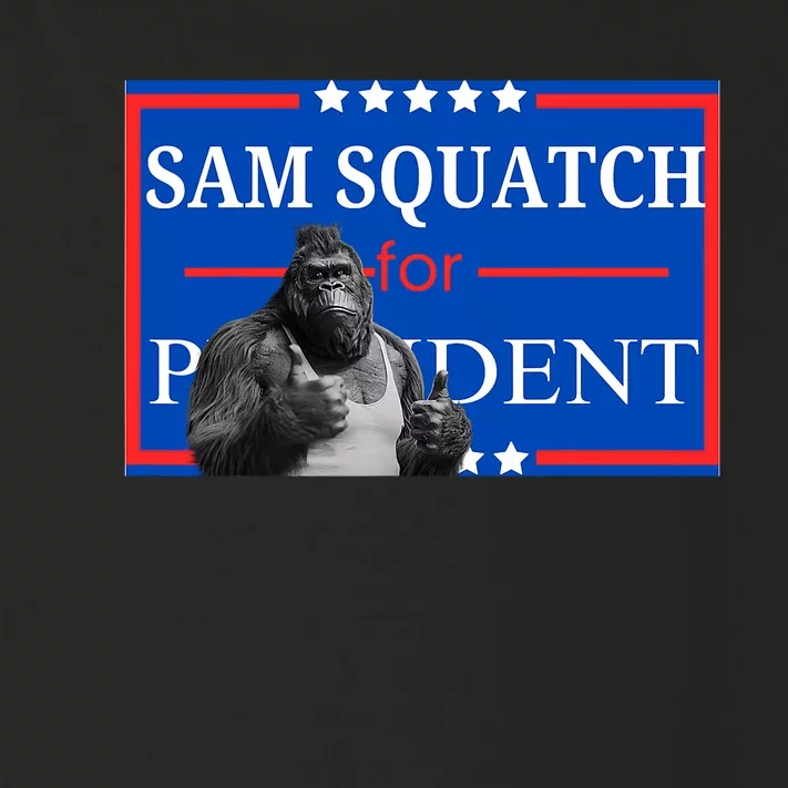 Funny Sasquatch President Election Bigfoot Toddler Long Sleeve Shirt