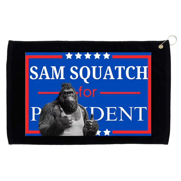 Funny Sasquatch President Election Bigfoot Grommeted Golf Towel