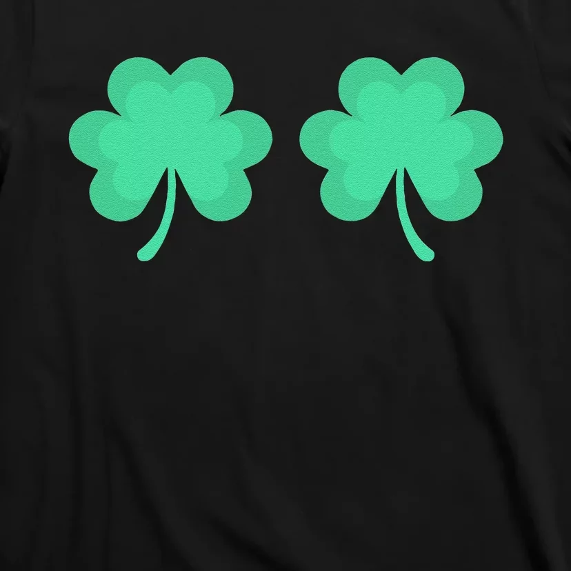 Funny St. Pattys Day Four 4 Leaf Clover Bra T-Shirt