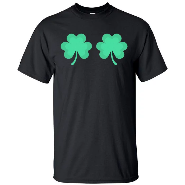 Funny St. Pattys Day Four 4 Leaf Clover Bra Tall T-Shirt