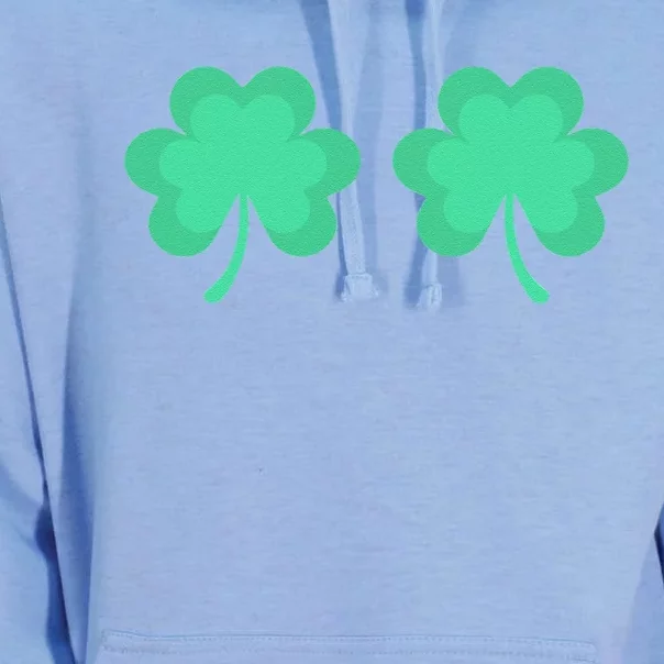 Funny St. Pattys Day Four 4 Leaf Clover Bra Unisex Surf Hoodie