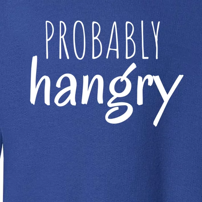 Funny Sarcastic Probably Hangry Cool Gift Toddler Sweatshirt