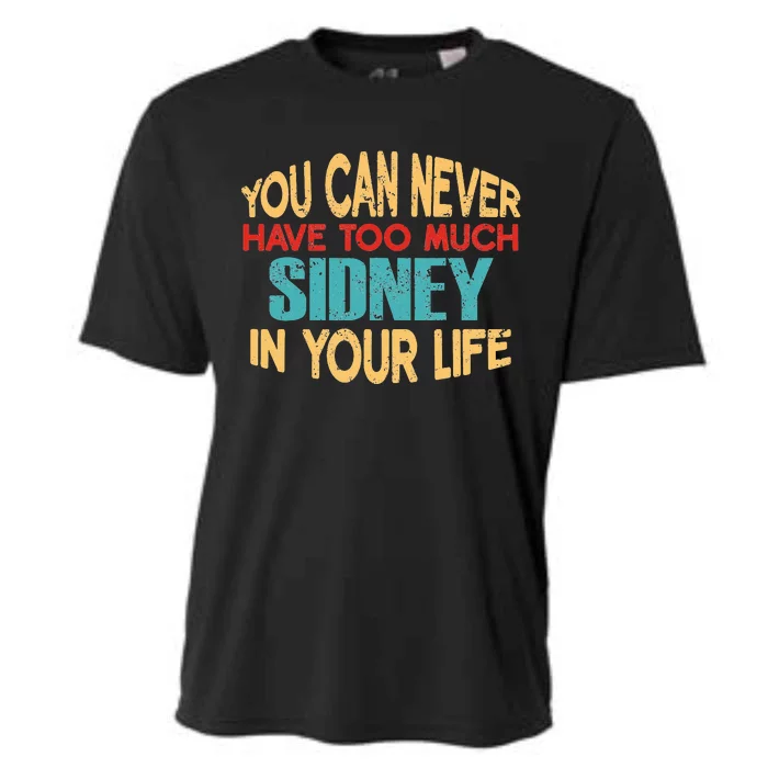 Funny Sidney Personalized First Name Joke Item Cooling Performance Crew T-Shirt