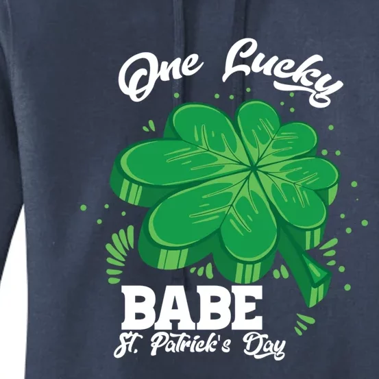 Family St Patrick's Day Costume One Lucky Babe Cool Gift Women's Pullover Hoodie