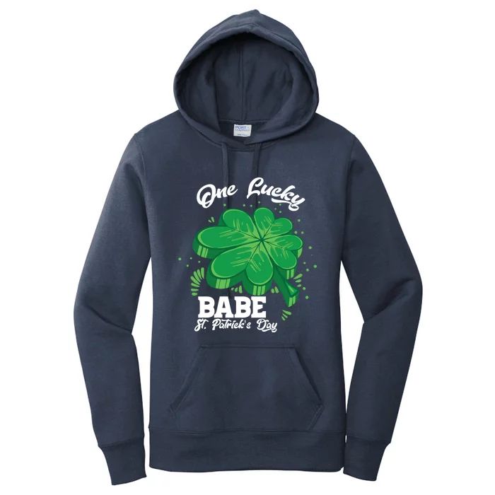 Family St Patrick's Day Costume One Lucky Babe Cool Gift Women's Pullover Hoodie