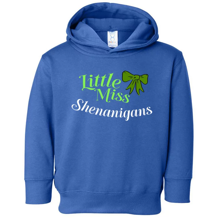 Funny St Patricks Day Little Miss Shenanigans Gift Toddler Hoodie