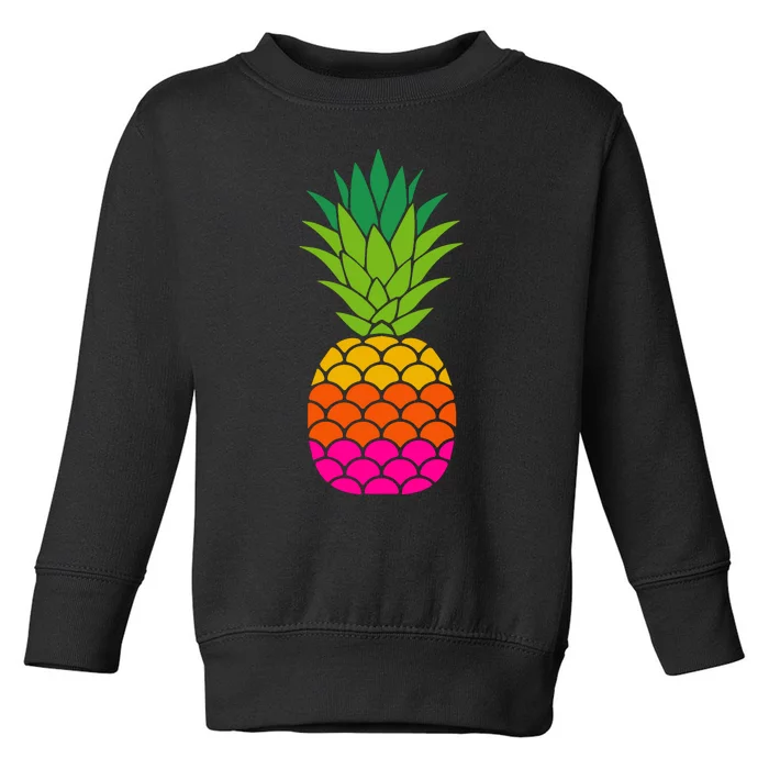 Funny Summer Pineapple Graphic Toddler Sweatshirt