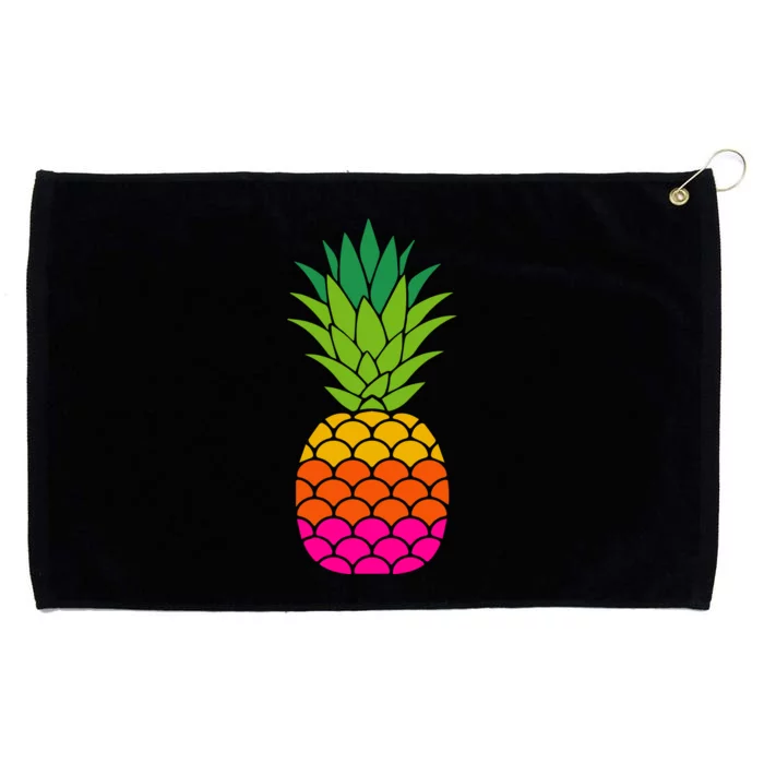 Funny Summer Pineapple Graphic Grommeted Golf Towel