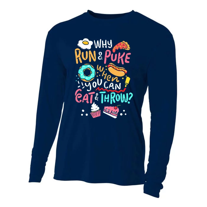 Funny Shot Put And Discus Cooling Performance Long Sleeve Crew