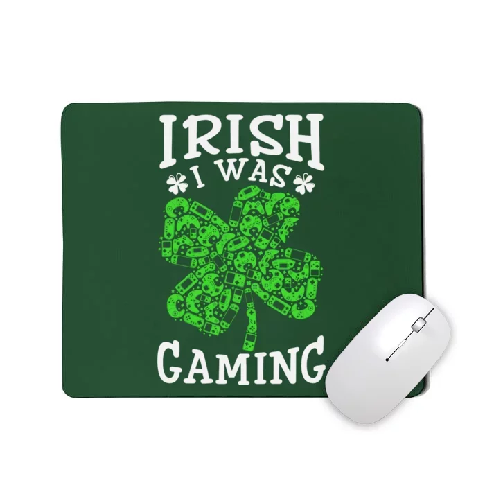 Funny St Patricks Day Funny Gamer Shamrock Video Games Lover Mousepad