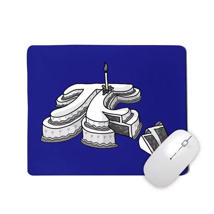 Funny Slice Pi Day Gift Cool Math Teacher Cake Gift Mousepad