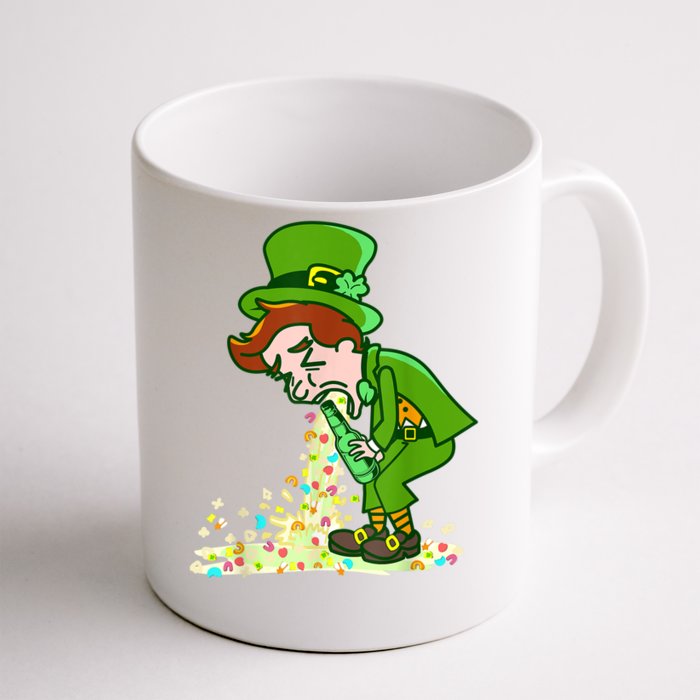 Funny St Patricks Day Leprechaun Shamrock Pattys Day Party Front & Back Coffee Mug