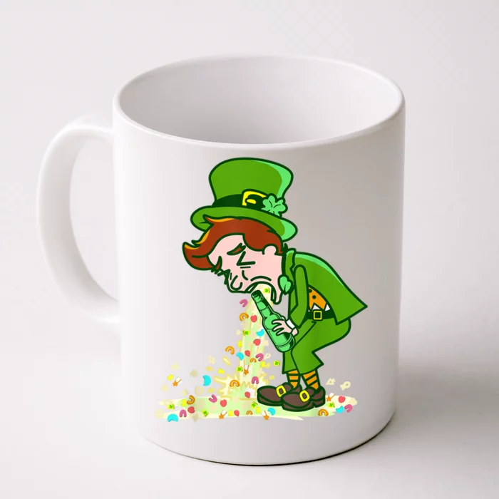 Funny St Patricks Day Leprechaun Shamrock Pattys Day Party Front & Back Coffee Mug