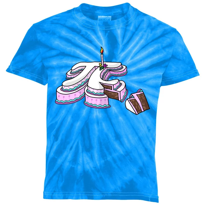 Funny Slice Pi Day Gift Cool Math Teacher Cake Cute Gift Kids Tie-Dye T-Shirt