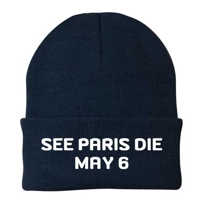 Funny See Paris Die May 6 Knit Cap Winter Beanie