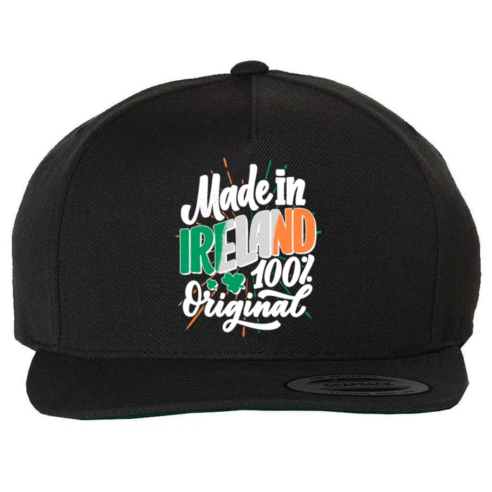 Funny St Patricks Day Made In Ireland 100% Original Wool Snapback Cap