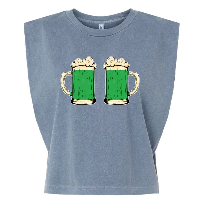 Funny St Patricks Day Ing Irish Shamrock Green Beer Cute Gift Garment-Dyed Women's Muscle Tee