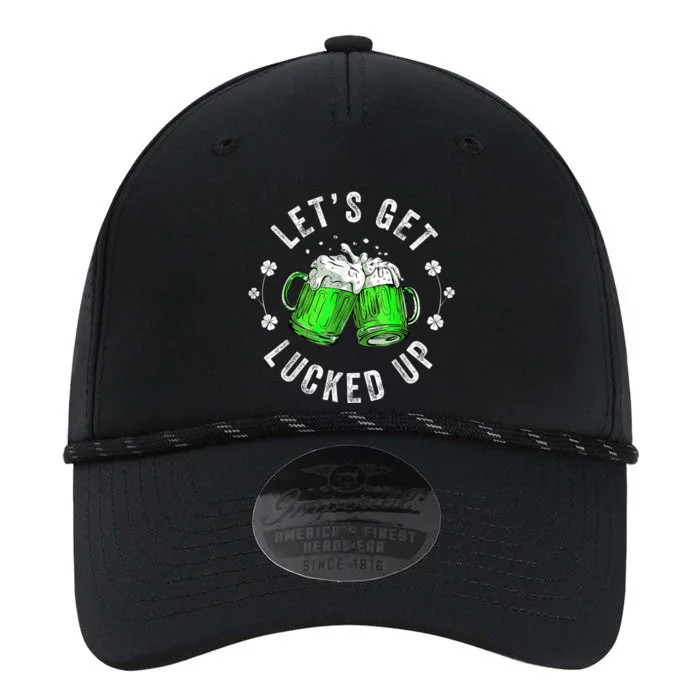 Funny St Patricks Day Lets Get Lucked Up Performance The Dyno Cap