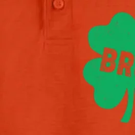 Funny St Patricks Day Bruh Lucky Shamrock Clover Dry Zone Grid Performance Polo