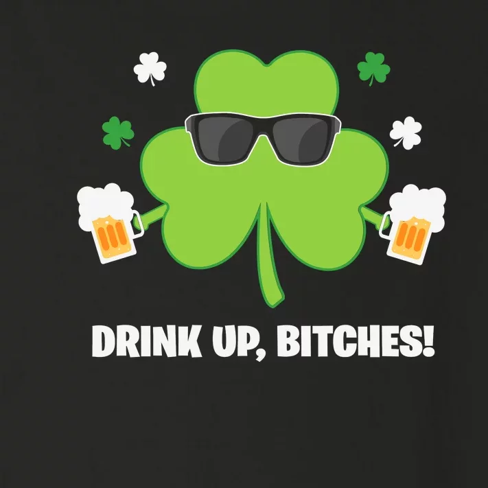 Funny St Patricks Day Drink Up Toddler Long Sleeve Shirt