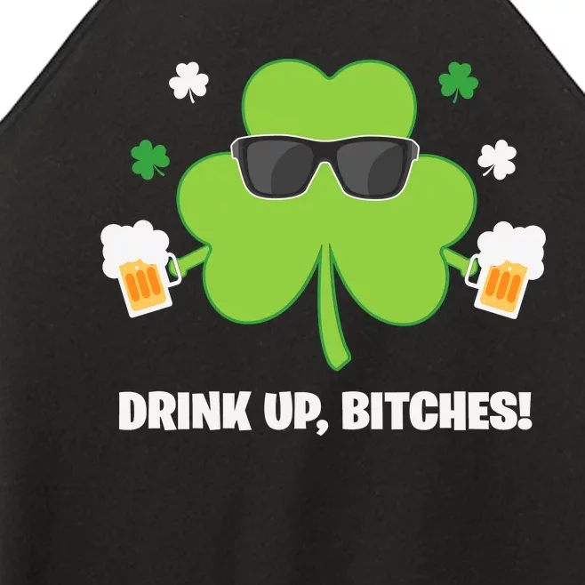 Funny St Patricks Day Drink Up Women’s Perfect Tri Rocker Tank